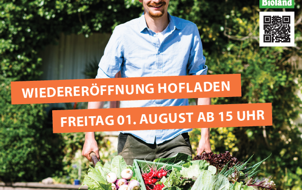 Wiedereröffnung des Hofladens nach Renovierungsarbeiten