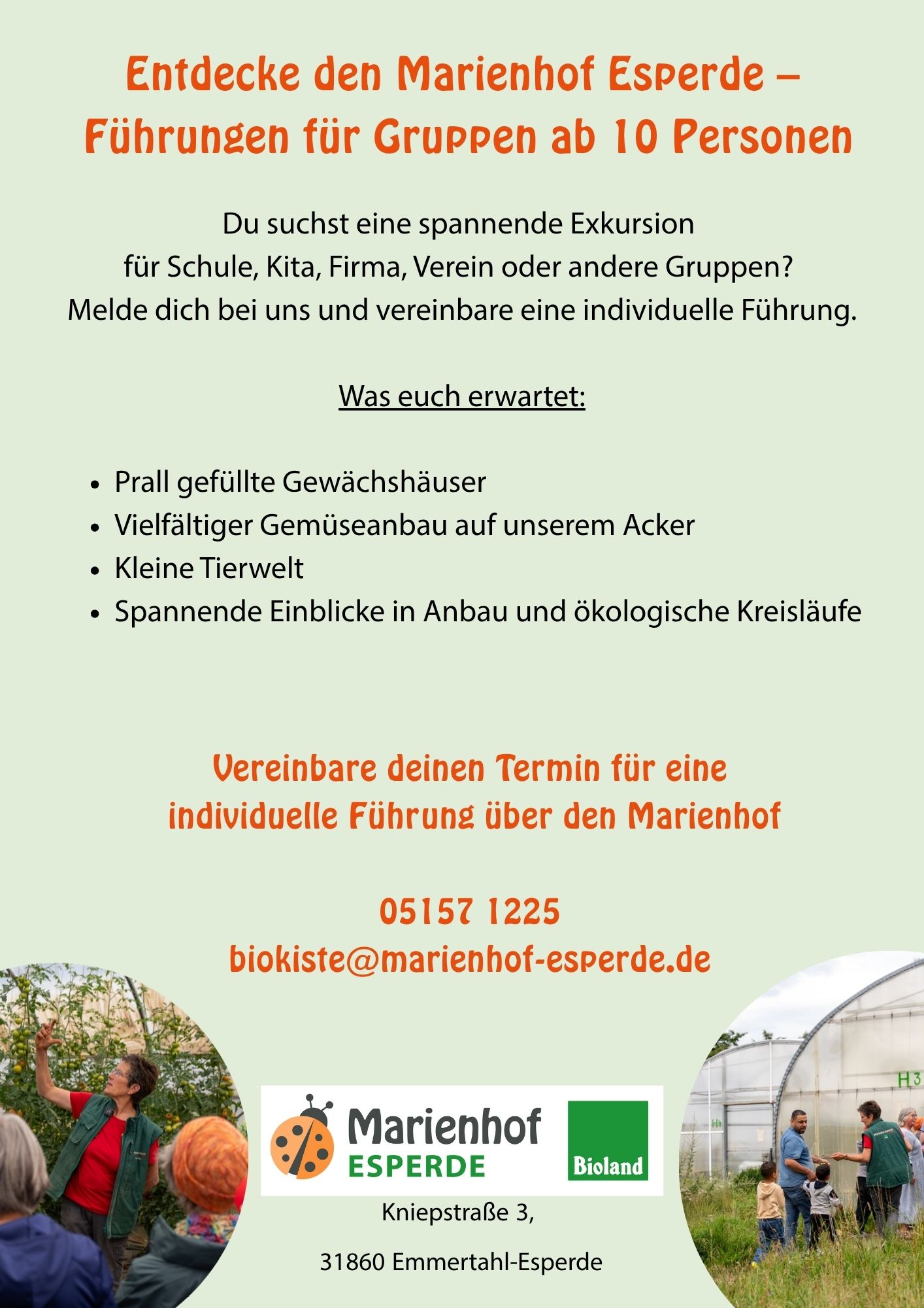 Führungen auf dem Marienhof!